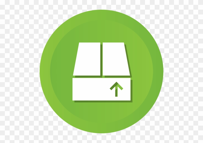 Box, Kiste, Laden, Speichern, Lieferung, Paket Symbol - Android Icon Circle #230420