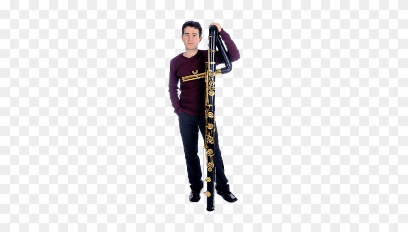 Musician Holding Contrabass Flute - Flauta Contrabajo #1458359
