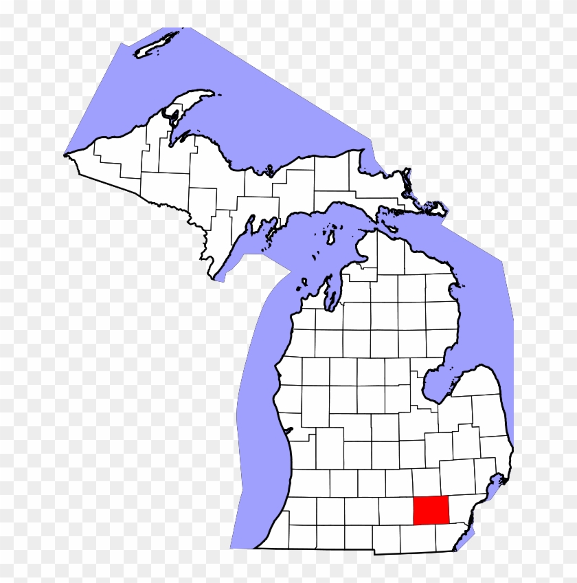Map Of Michigan Highlighting Mason County - Michigan Map Of Tobico Marsh #1458542