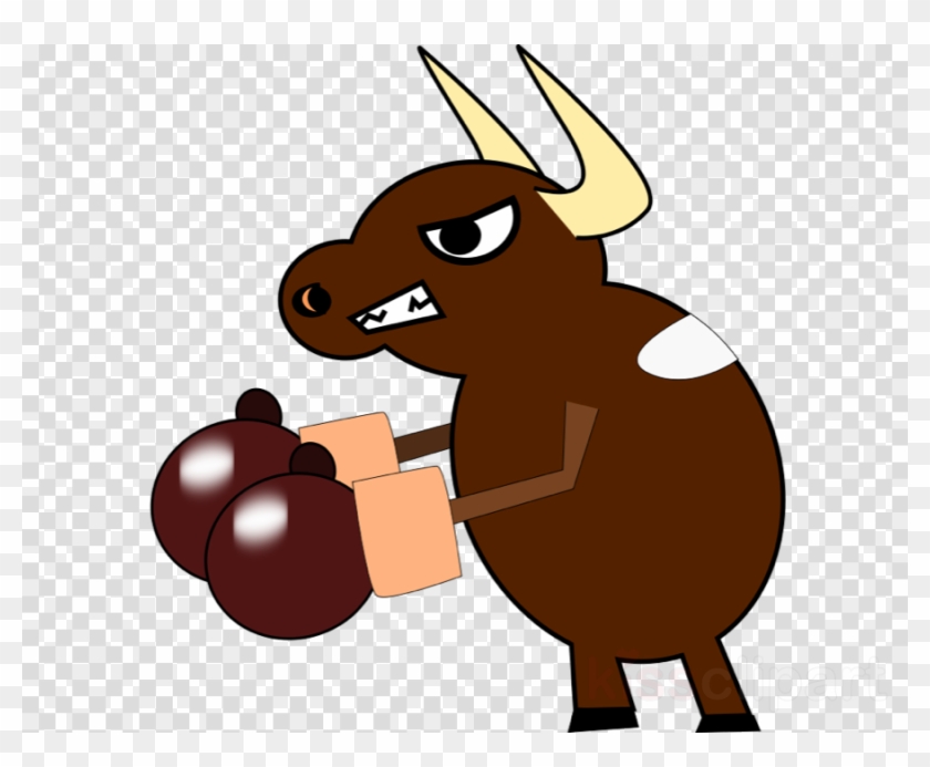 Cartoon Cow Fighting Clipart Bull Clip Art - Australia With Transparent Background #1458617