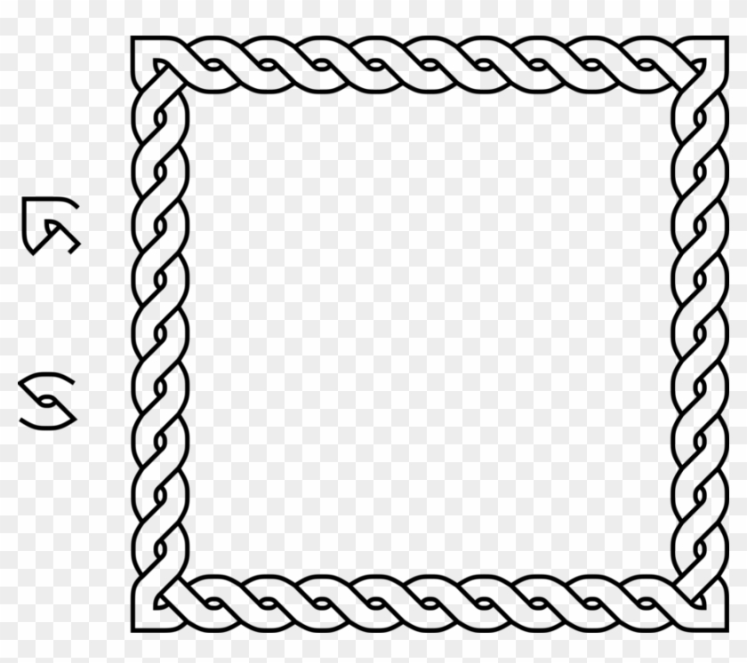 Borders And Frames Rope Celtic Knot Lasso - Border Square #1459316