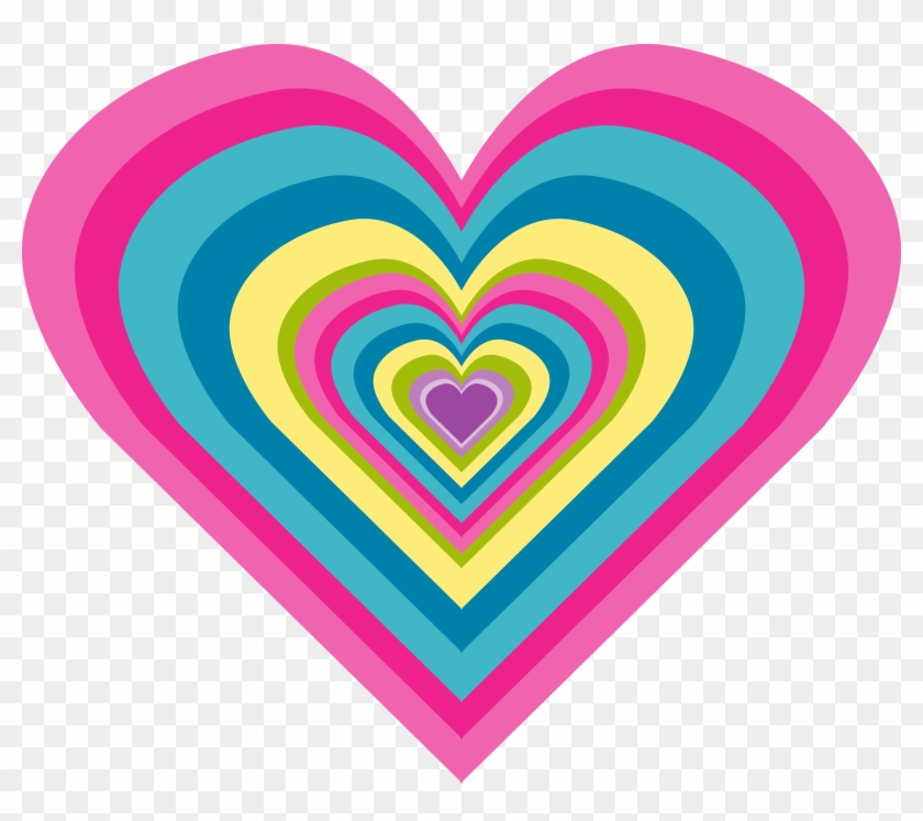 All Things Positively Positive Page Designerbcheartlarge - Glitter Moving Rainbow Hearts #1459866