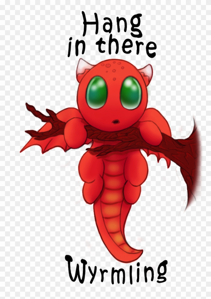 Hang In There Wyrmling By Coco-flame - Painting #1459895