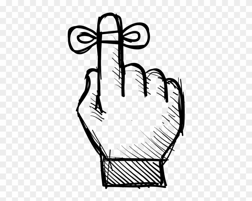 Don't Forget Finger Png Clip Art Royalty Free Download - Drawing #1460148