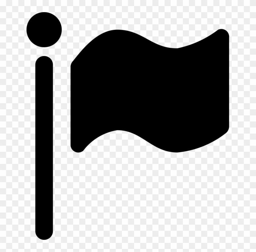 Flagpole Silhouette Flag Of The United States - Vector Flag Icon Svg #1460540