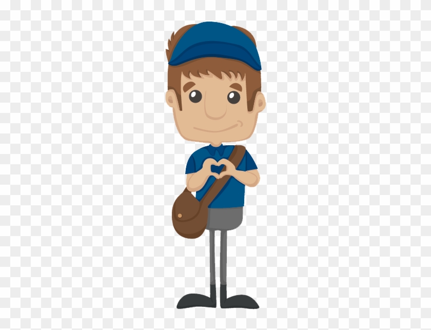 Vector Free Mailman Clipart Sent - Messenger Boy Cartoon #1460608
