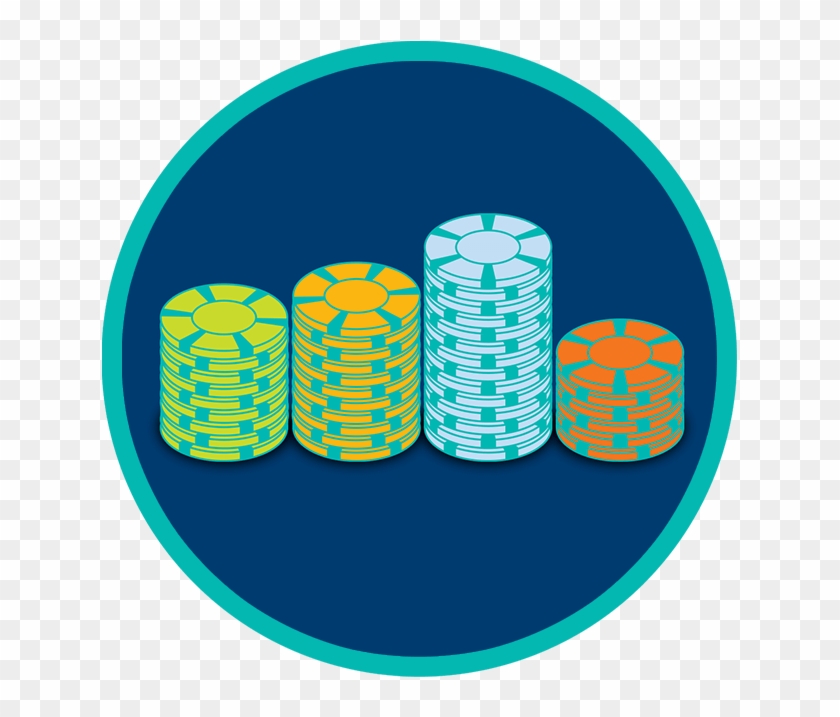 Four Stacks Of Chips In Varying Colours Are Neatly - Four Stacks Brewing Company #1461004