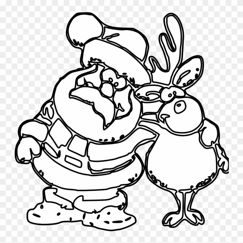 Christmas Book Clipart 5 Coloring Clip Art Free - Christmas Decorations Black And White #1461653