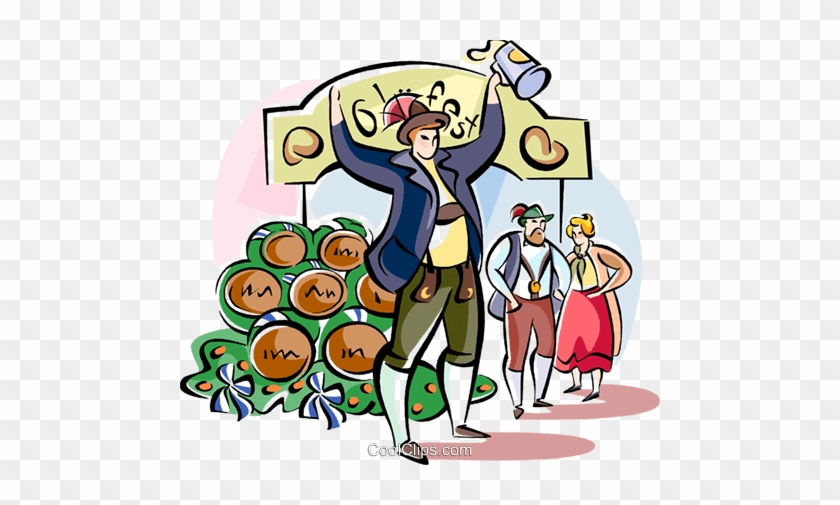 Oktoberfest Royalty Free Vector Clip Art Illustration - Cartoon #1461960