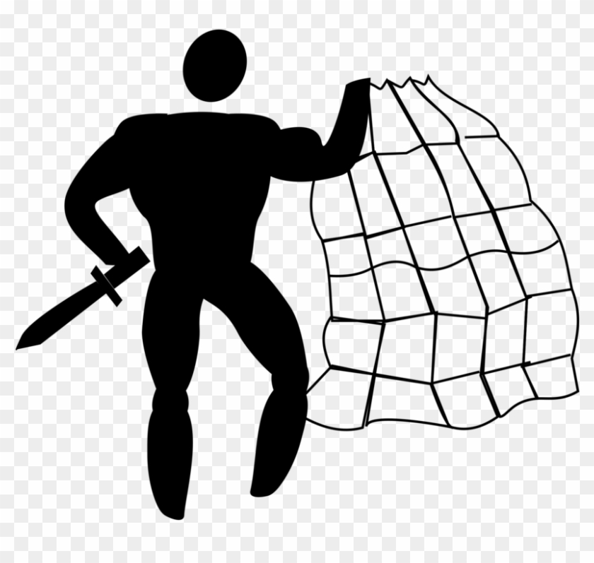 Retiarius Gladiator Drawing Computer Icons Line Art - Retiarius Gladiators Transparent Background #1462845