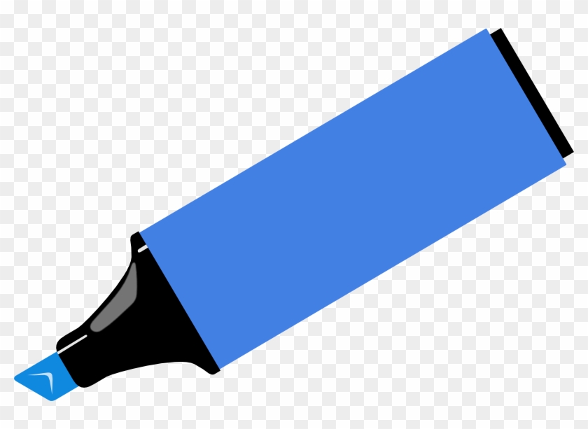 Text Marker Drawing Education Supplies Download Pngtransparent - Marker Blue #1463284