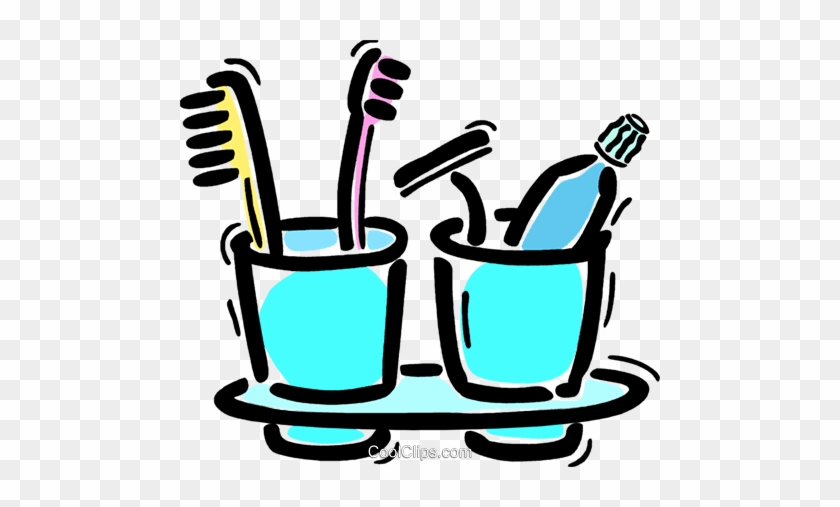 Toothbrush With Razor And Toothpaste Royalty Free Vector - Toothbrush With Razor And Toothpaste Royalty Free Vector #1463990