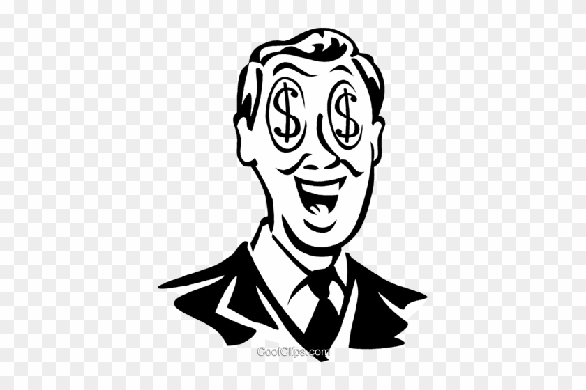 Guy Eyes At Getdrawings Com Free For - Man With Dollar Signs In Eyes #1464714