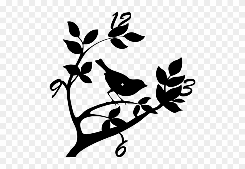 Cdr Ai Amp Dxf File Ready For Use On Cnc Laser Plasma - Asian Paints Wall-ons Branch With 2 Birds Wall Sticker #1464902