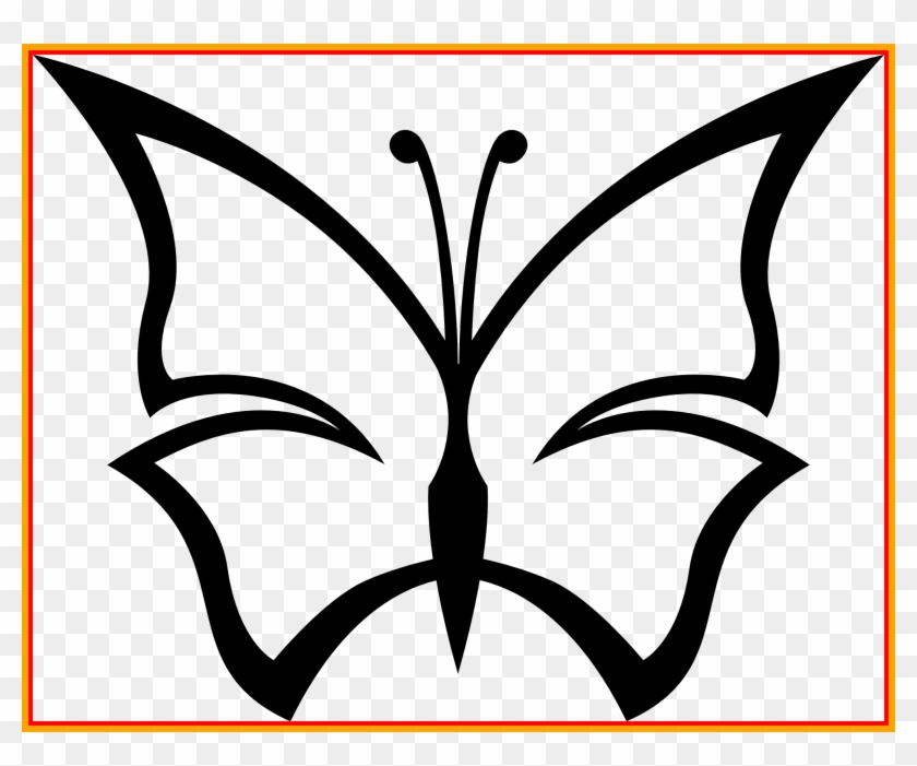 Image Black And White Amazing Line Butterfly Cnc Ideas - Butterfly Clipart Black And White No Background #1464915