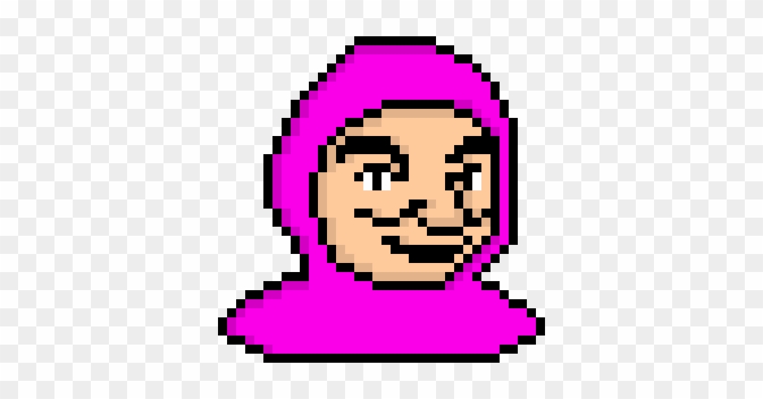 Clip Art Pixel Maker - Pink Guy Pixel Art #1464987