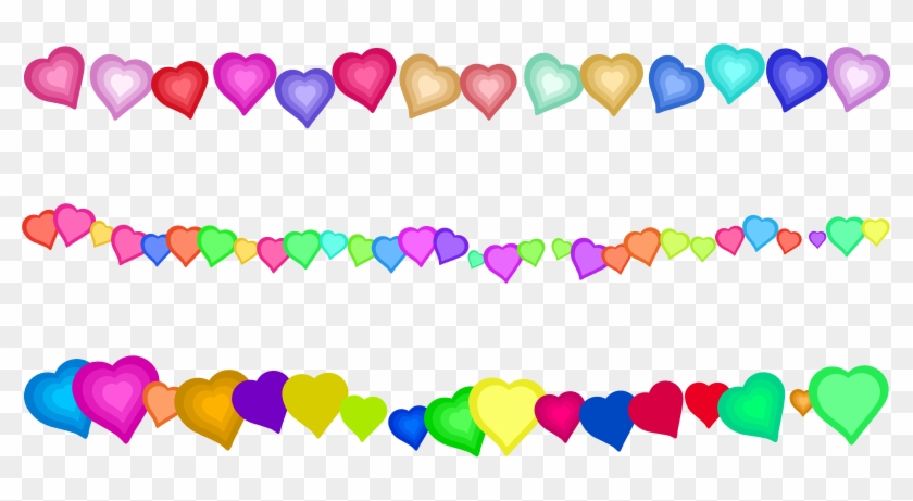 Border Decoration Wedding Photo - Heart Border Clipart #1465165