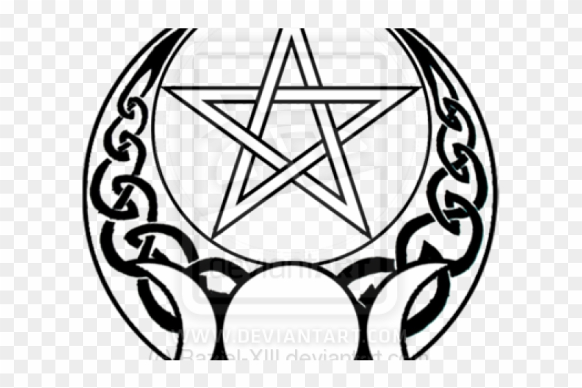 Pentacle Clipart Supernatural - Printable Wicca Coloring Page #1465722