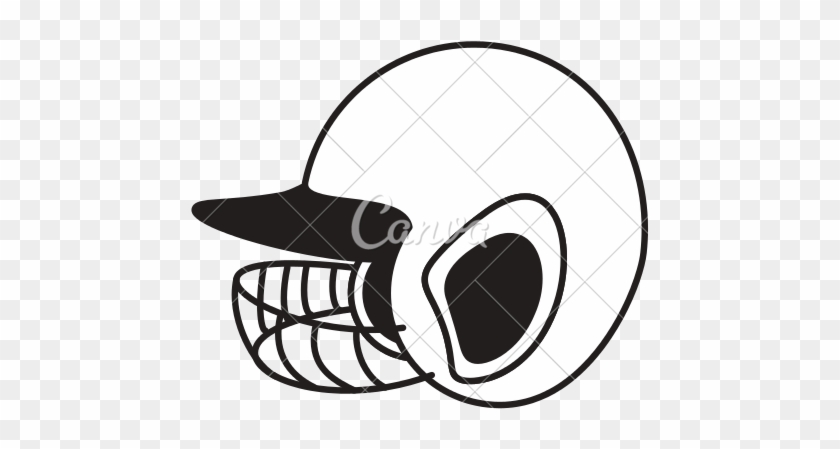 Vector Library Baseball Helmet At Getdrawings Com Free - Drawing #1467244