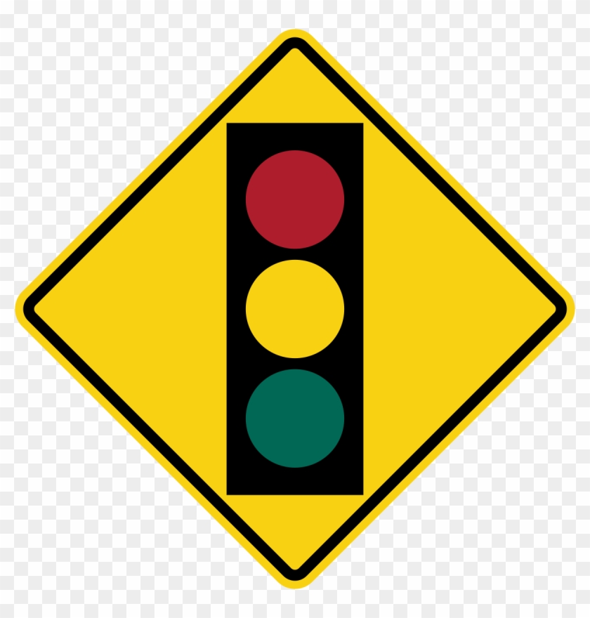 Bump Ahead Street Sign Clip Art - Traffic Light Sign Png #1467399