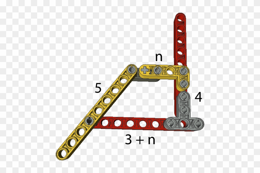 Here I Took A 3 4 5 Triangle And Extended Out The Base - Lego Technic Connections #1468407