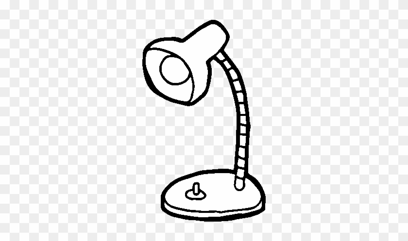 Small Desk Light Coloring Page - Lampara De Escritorio Para Dibujo #1468683