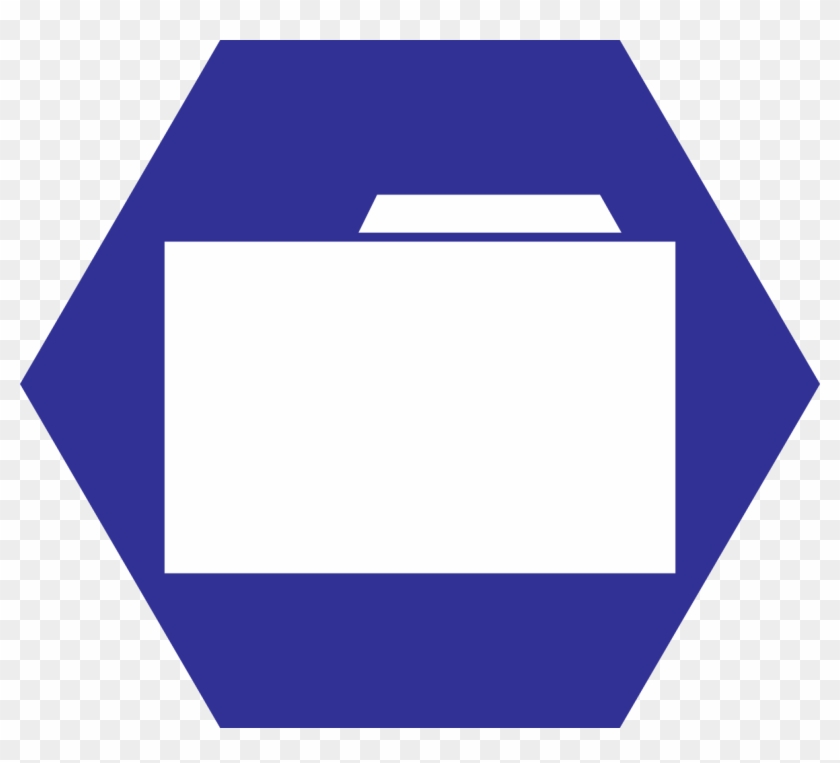 Folder Hexagonal Icon - Hexagon Folder Icon #1468711