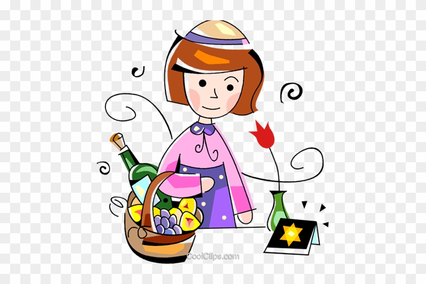 Jewish Child Royalty Free Vector Clip Art Illustration - Illustration #1469175