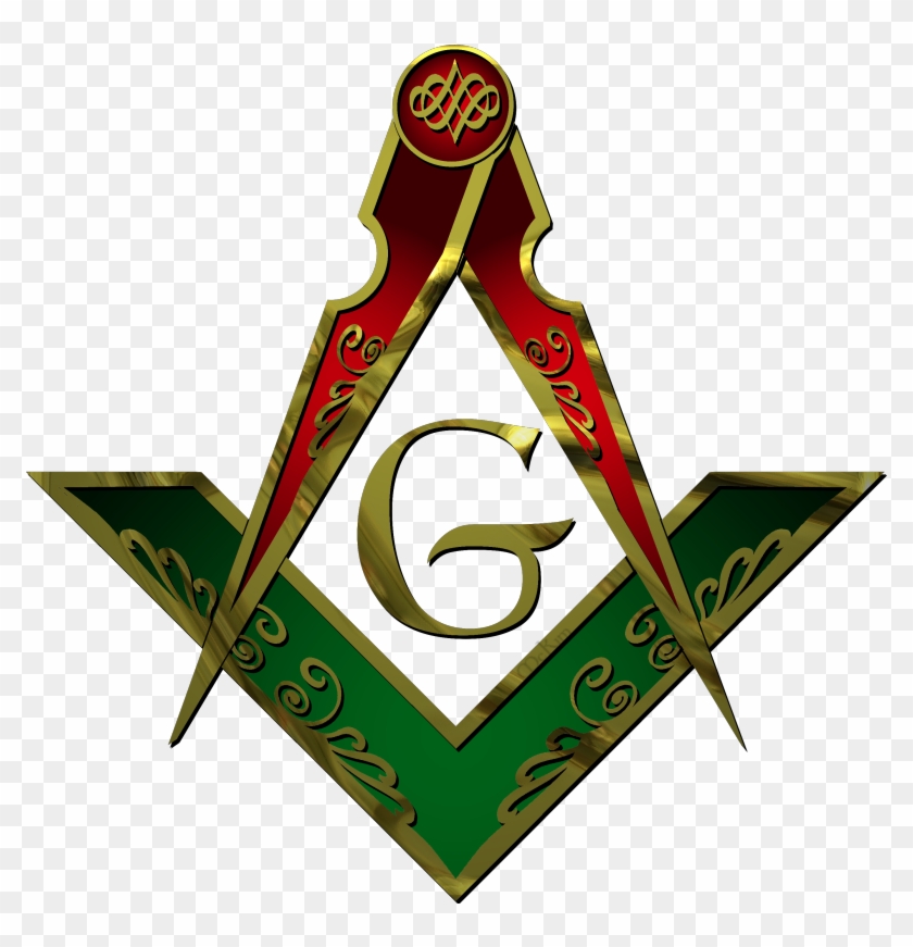 Sc Bwgoldredgreen - Green Square And Compass #1469294