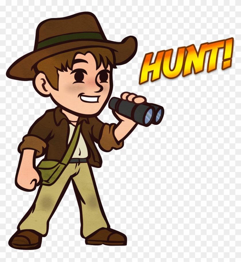 Humting A Geo Detecting Treasure Cache Metal Detecting, - Cartoon #1469632