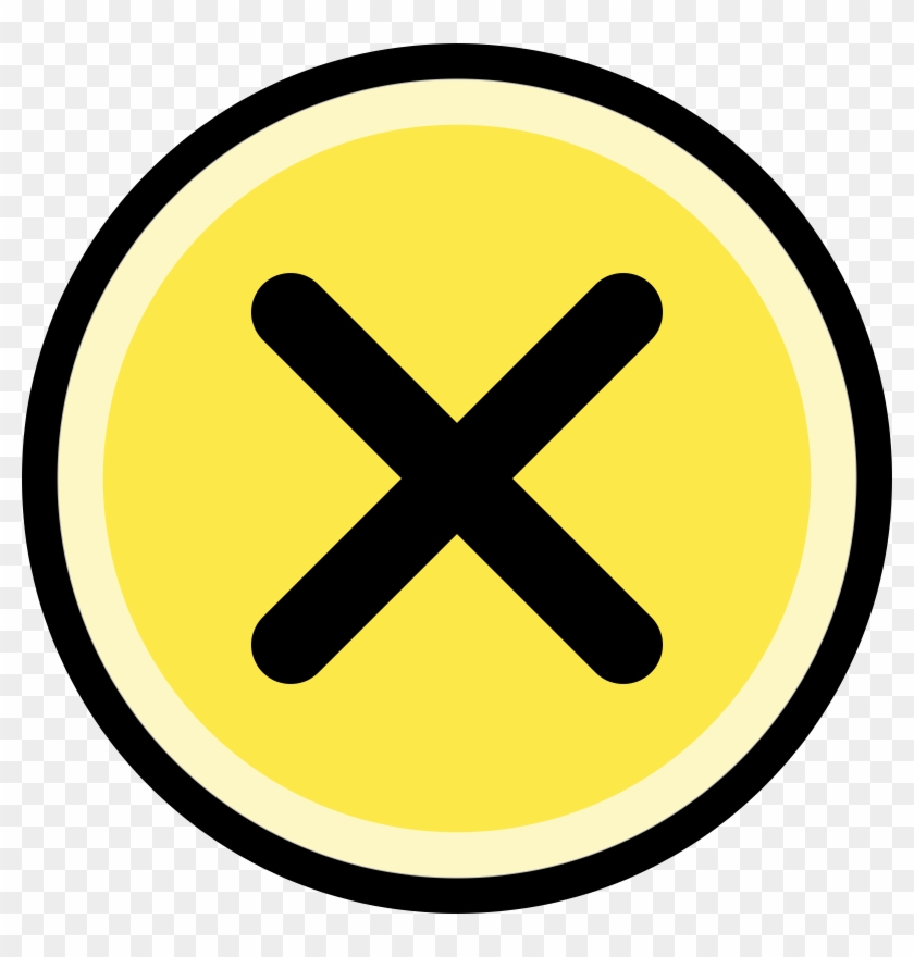 Cancel/no, Round, Yellow Image Freeuse Stock - Clip Art Railroad Sign #1469712
