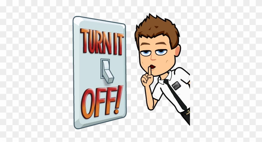 Light Switch-off Campaign Team Extreme - Turn It Off Bitmoji #1469726