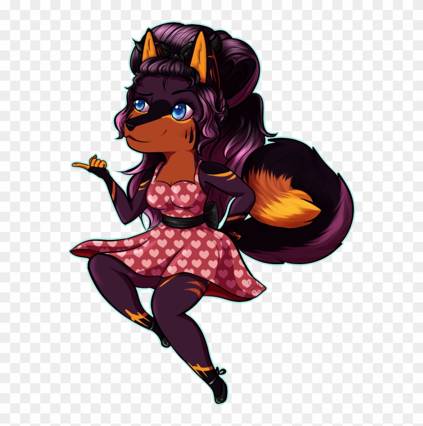 Rockabilly Shaded Chibi - Cartoon #1469901