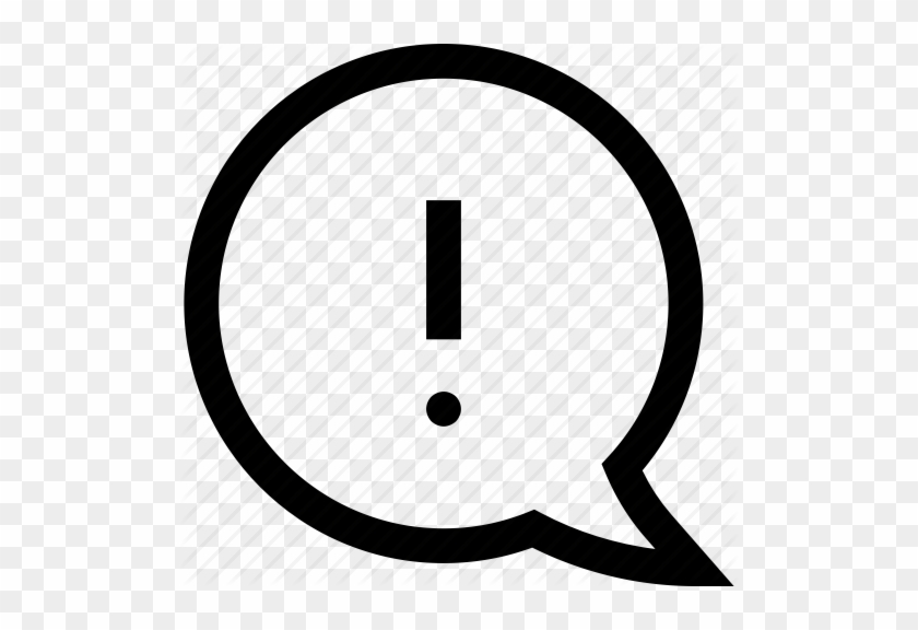 Emailing And Messaging Set One By Howcolour - Exclamation Mark In Speech Bubble #1470445