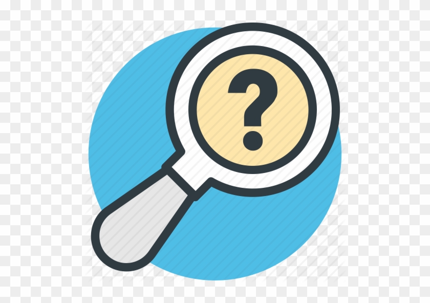 Clip Art Clipart Interrogação Social Media Serralheria - Question Mark And Magnifying Glass #1470539
