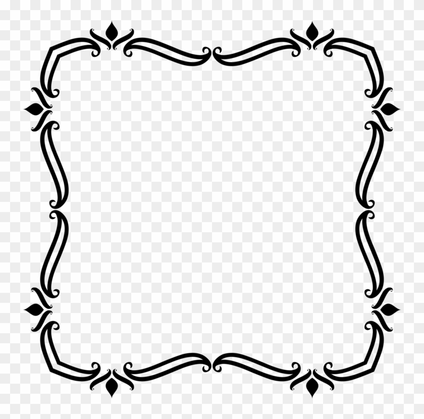 Borders And Frames Art Nouveau Ornament Picture Frames - Frames Drawing #1470785