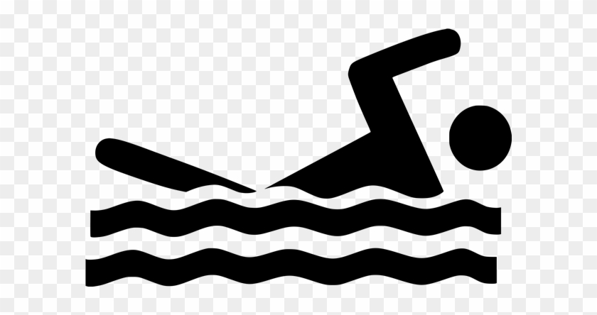Mark Your Calendars - Black And White Person Swimming #1470822