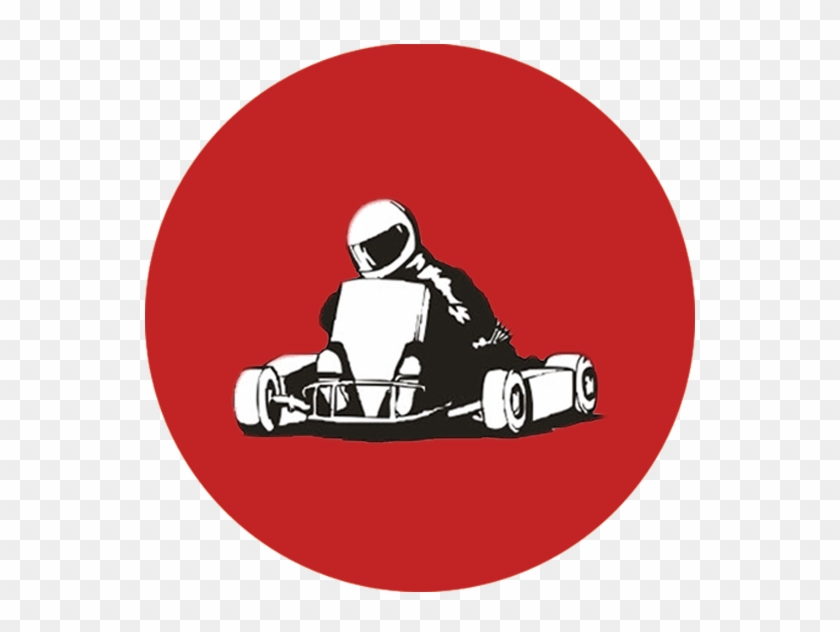 Go Kart Team - Go Kart Cartoon Black And White #1472029