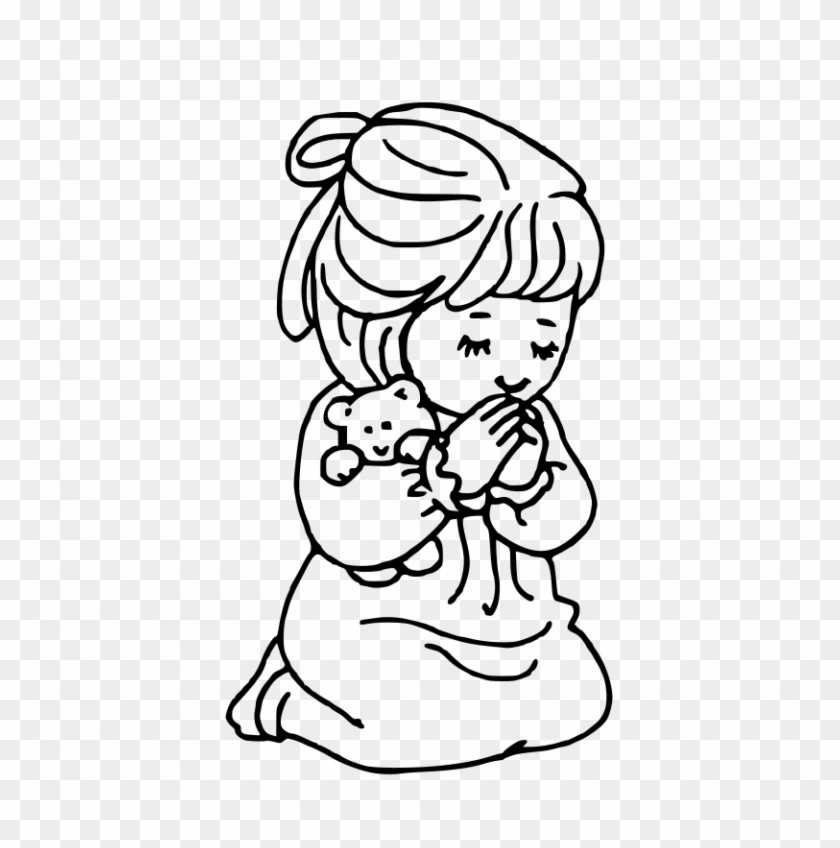 Lds Clipart Prayer Enis Lds Praying Clipart Princess - Clip Art Black And White Praying #1472925