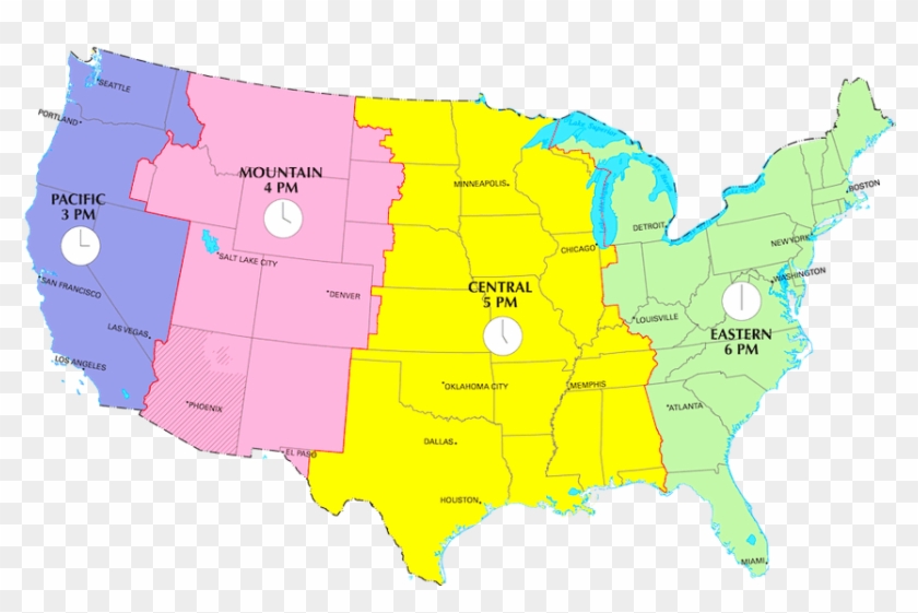 Vegas Vector Map - Time Zone Is Illinois #1473265