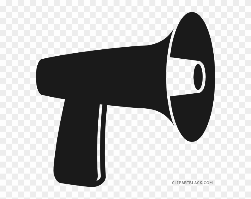Megaphone Tools Free Black White Clipart Images Clipartblack - Speaker Phone Clip Art #1474006