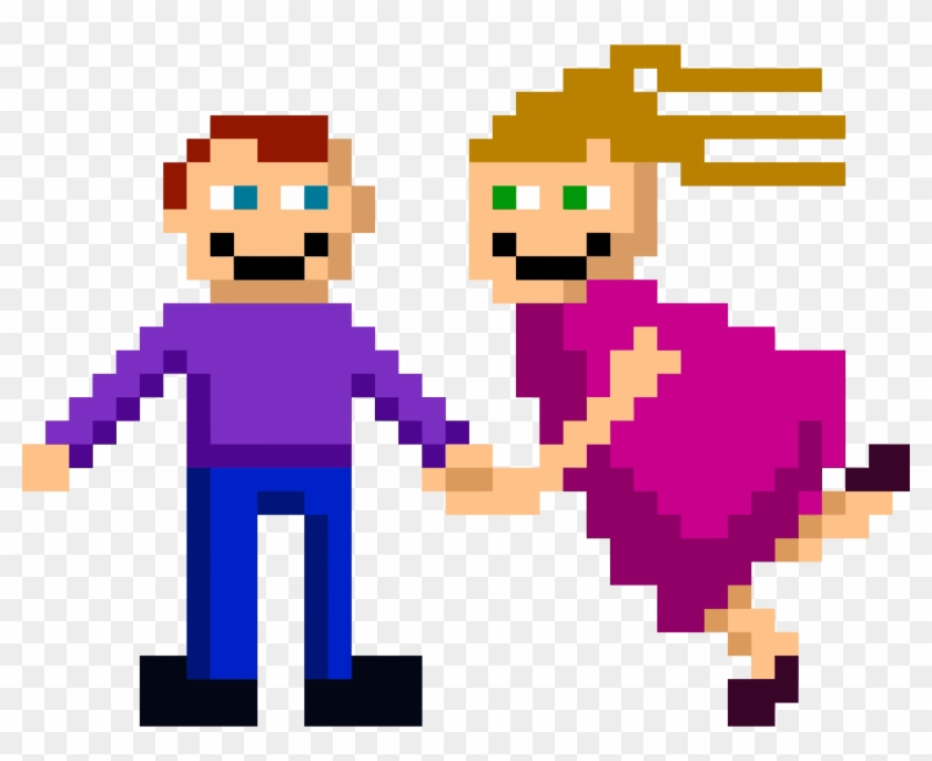 Pixel Art Couple Drawing Download Computer Icons - Pixel Art Couple Drawing Download Computer Icons #1474385