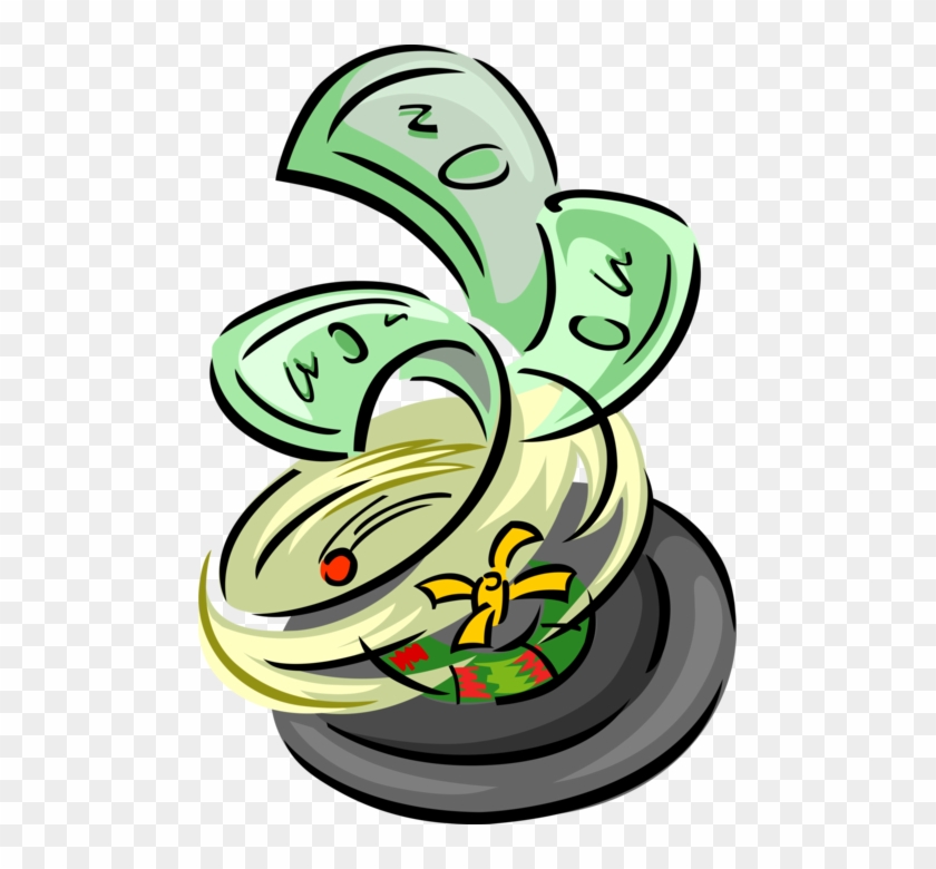 Roulette Wheel With Money Royalty Free Vector Clip - Roulette Wheel With Money Royalty Free Vector Clip #1474491