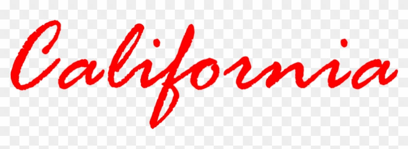 Calif Transparent Different Font - Calif Transparent Different Font #1474919