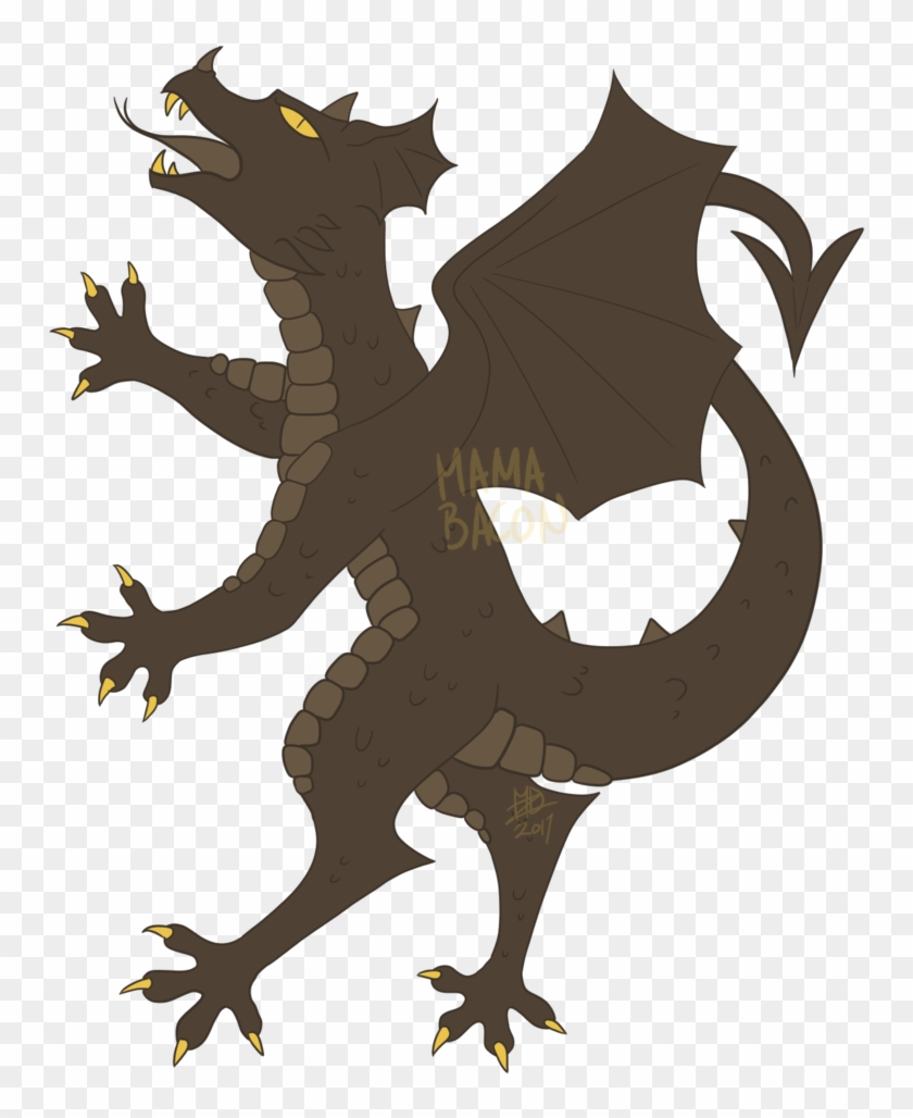 Clip Art Dragon Heraldic - Clip Art Dragon Heraldic #1475569