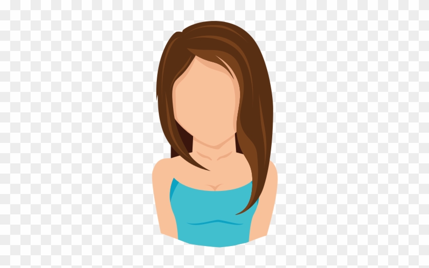 Lady Girl Front Face Hair - Lady Girl Front Face Hair #1475713