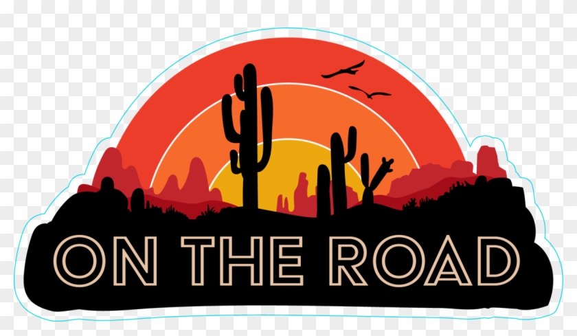 On The Road Cactus Sticker - On The Road Cactus Sticker #1475753