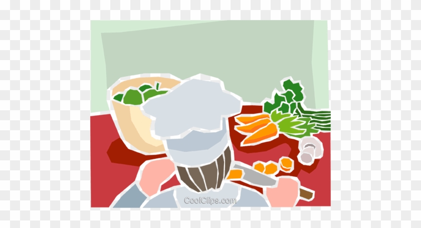 Chef Preparar Legumes Livre De Direitos Vetores Clip - Chef Preparar Legumes Livre De Direitos Vetores Clip #1477230