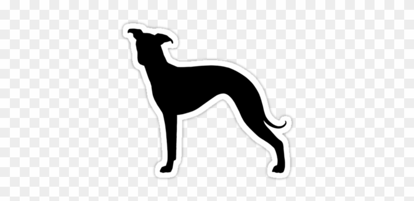 Italian Greyhound Silhouette Waterproof Die-cut Sticker - Italian Greyhound Silhouette Waterproof Die-cut Sticker #1477515
