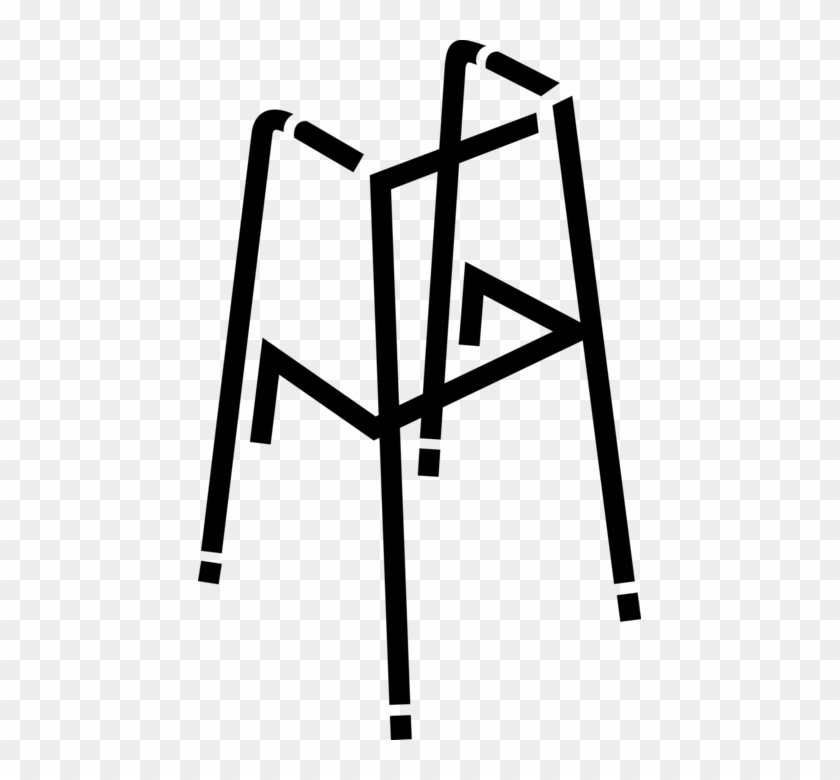 Vector Illustration Of Walker Or Walking Frame For - Vector Illustration Of Walker Or Walking Frame For #1479689